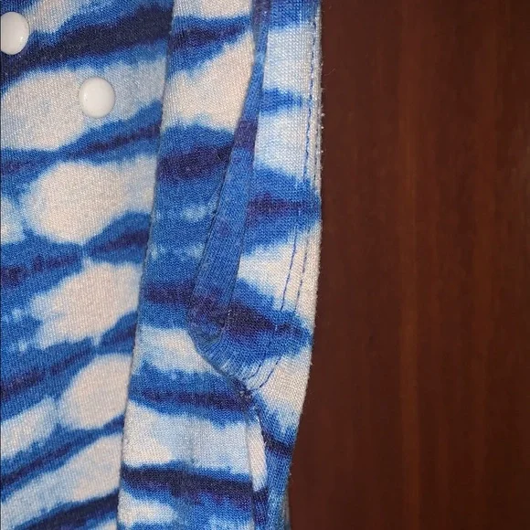 Ruby Rd. Blue Ruched Blouse - Picture 7 of 10